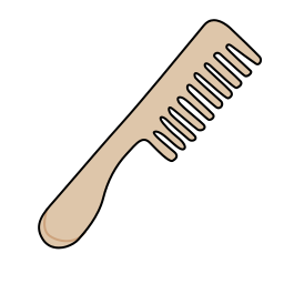 brosse à cheveux Icône