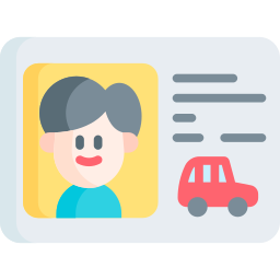 Driving license icon