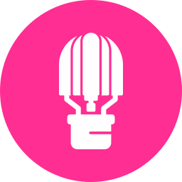 Hot air balloon icon