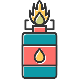 gasolina para acampar icono