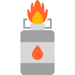 gaz de camping Icône