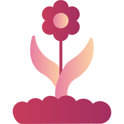 botones florales icono