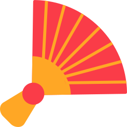 Hand fan icon