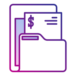 Financial database icon