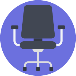 Swivel chair icon