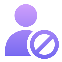 Block user icon