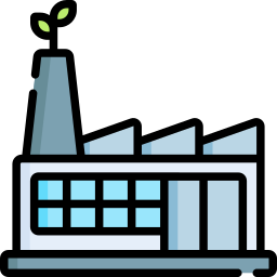 Eco factory icon