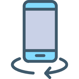 rotacja mobilna ikona