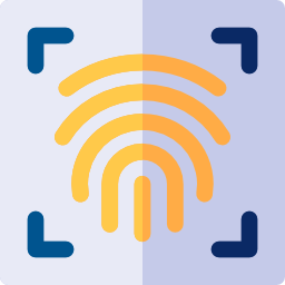 Fingerprint scan icon