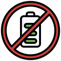 No battery icon
