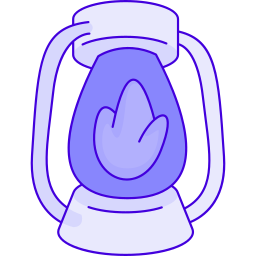 Oil lamp icon