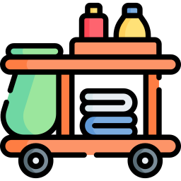 Cleaning cart icon