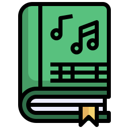 livre de musique Icône