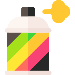 pintura en aerosol icono