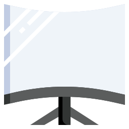 pantalla curva icono