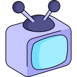 schermo televisivo icona