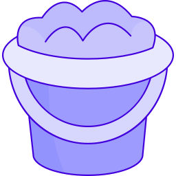 Sand bucket icon