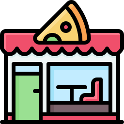 pizza winkel icoon