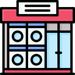 Laundry shop icon