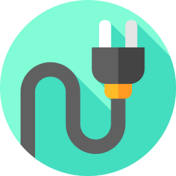 Electric plug icon