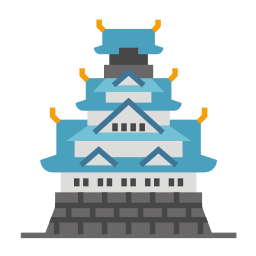 castillo de osaka icono