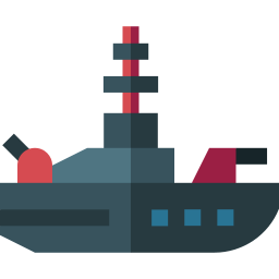 Военный корабль иконка
