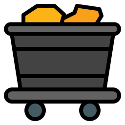 Mining cart icon