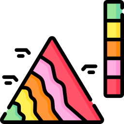 diagramme de comptage ternaire Icône