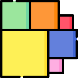 grafico ad area icona