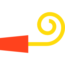 Party whistle icon