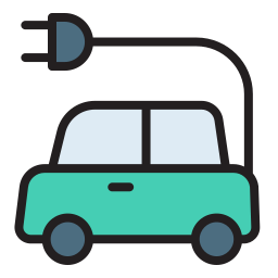 Electric car icon