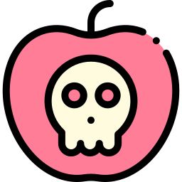 manzana envenenada icono
