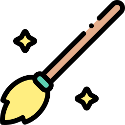 Magic broom icon