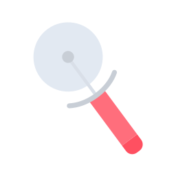 Pizza knife icon