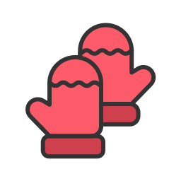 Oven mitts icon