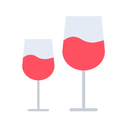 Wine glasses icon