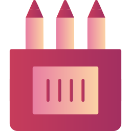 gekleurd potlood icoon