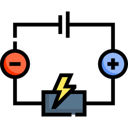 corriente eléctrica icono