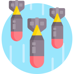 Aerial bombs icon
