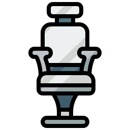 chaise de barbier Icône
