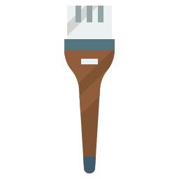 Hair dye brush icon