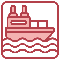 barco de carga icono