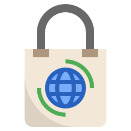 Eco bag icon