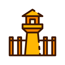 torre de vigilancia icono