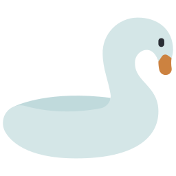 pato inflable icono