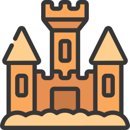 Sand castle icon