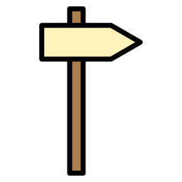 placa de sinalização Ícone
