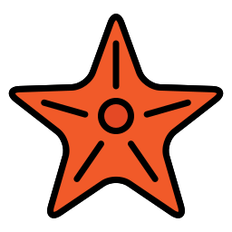 estrella de mar icono