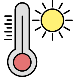 hete temperatuur icoon