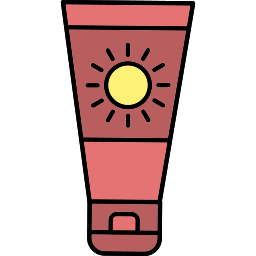 zonnebrandcrème icoon